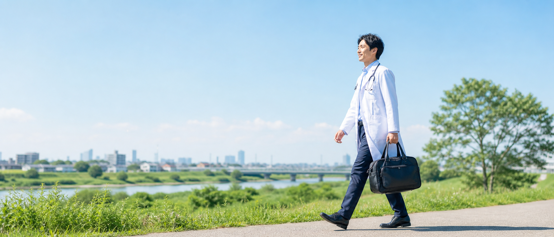 訪問診療に向かう医師のイメージ